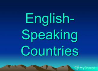 Англоязычные страны Презентация англоязычные страны